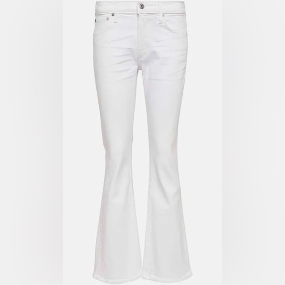 Citizens of Humanity Emannuelle Slim Flare Jeans White 30X31 Stretch Low Rise - Picture 2 of 12